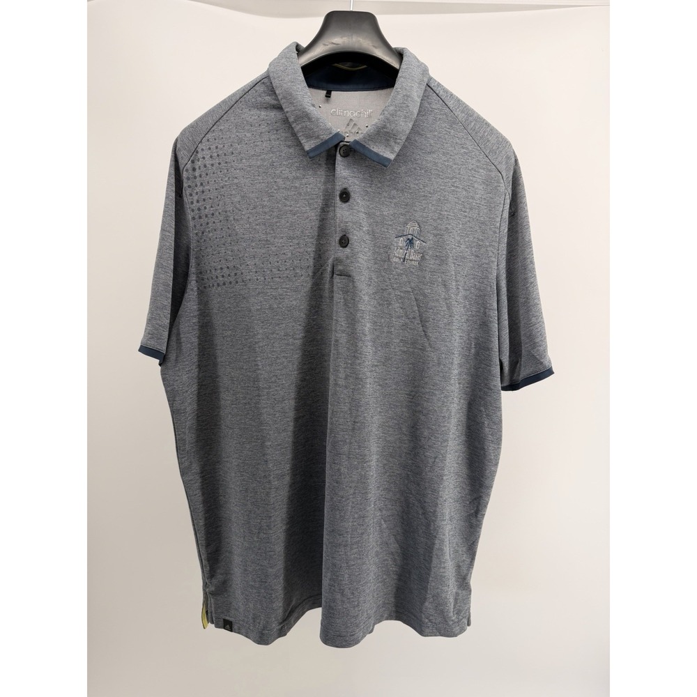Adidas Climax Mens Polo Grey